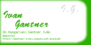 ivan gantner business card